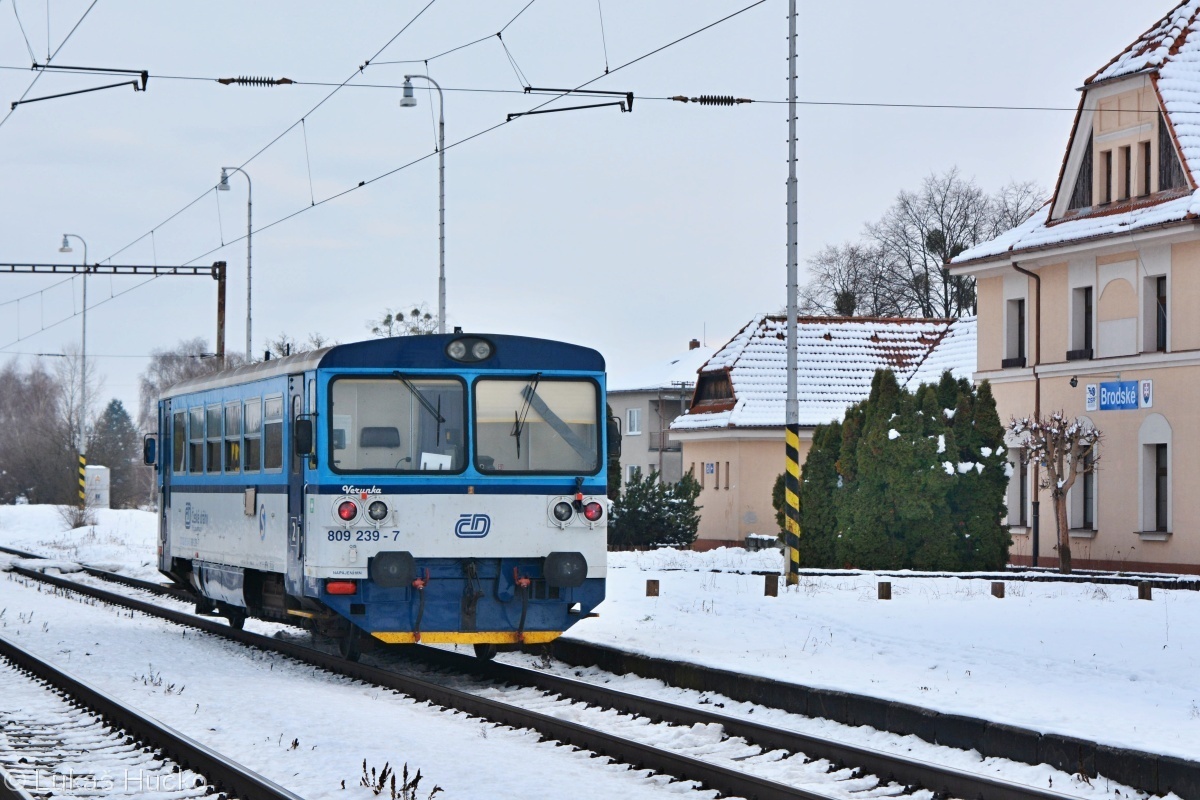 Prozatím poslední den provozu osobních vlaků Břeclav-Kúty dne 11.12.2021